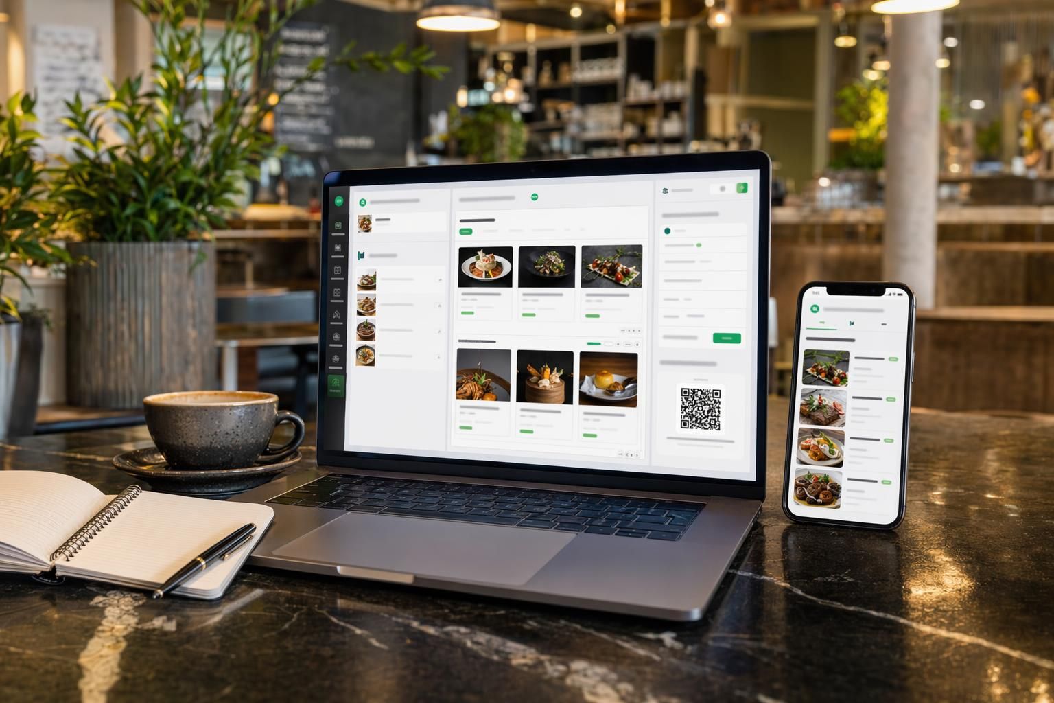 Pașii de configurare a unui meniu digital gratuit în Menoo