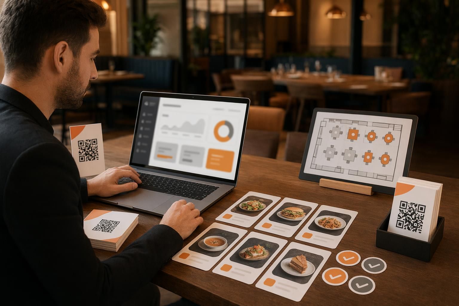 Checklist pentru configurarea meselor și codurilor QR într-un restaurant